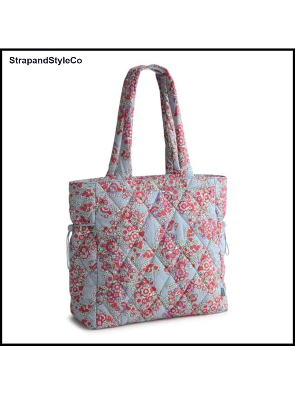 Quilted Featherweight Zip Tote Shoulder Bag Recycled Polyester